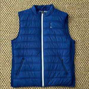 Men's Quilted Blue Vest